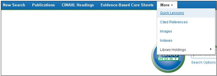 CINAHL Quick Lessons